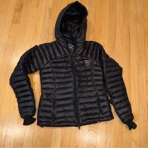 Ravean Heated Puffer Jacket Duck Down Filled Packable Coat Black Woman Small